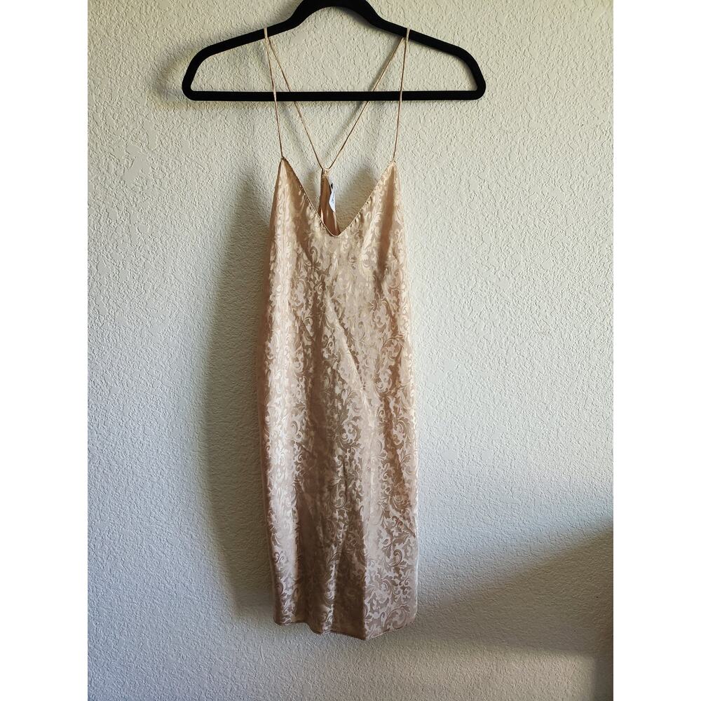 Vintage Deena Golden Paisley Razor Back Night Gown